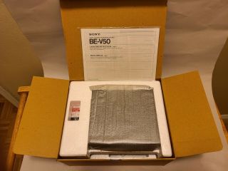 Vintage Sony Betamax Video Cassette Rewinder/eraser Be - V50 Nos