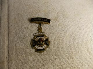 Antique Masonic Templar Commandery Cross Pin No.  29 Frankfort Indiana