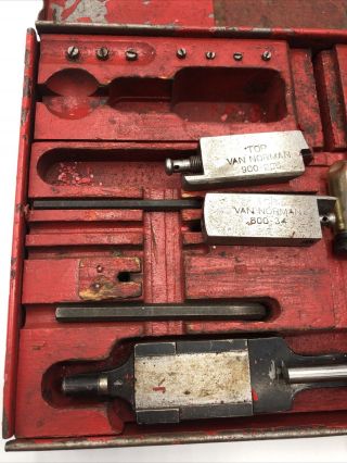 VTG Old Starrett Van Norman Per - Fect - O 7377 Tool Setting Micrometer Set Case 2