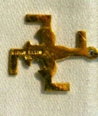 THANKS Badge Birks Ellis 9K Gold Boy Scout Medal Award Decoration 1930s Pin 3