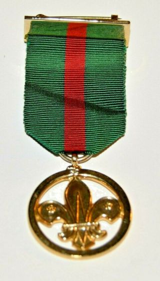 Medal Of Meritorious Conduct Boy Scout Award Medal Decoration Green Red Ribbon