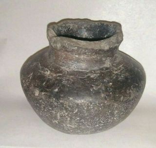 Pre - Columbian Chupicuaro Culture Blackware Pot Guanajuato C.  300bc - 100ad