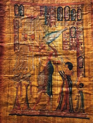Rare Very Large Ancient Egyptian Papyrus Paper,  Late Period 664 - 332 Bc (1)