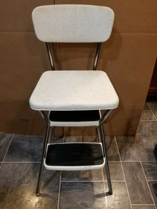 Vintage Cosco Two Step Kitchen Stool Flip Up Seat Retro Kitchen Decor Chair