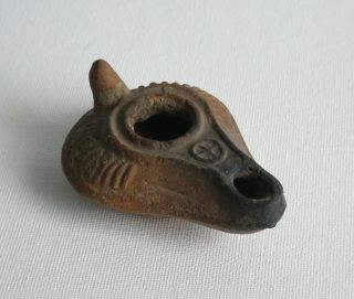 Greek Roman Style Ceramic Pottery Clay Terracotta Oil Lamp