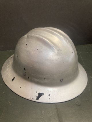 Vintage Aluminum Hard Hat Hard Boiled E D Bullard Co.  S.  F.  USA PS17 2