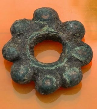 Celtic Bronze Solar Amulet.  17.  80g.  2nd.  - 1st.  Century Bc.