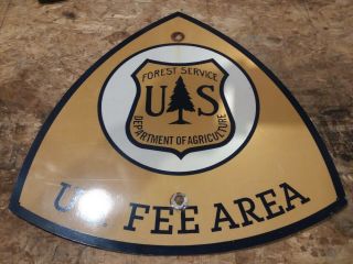 Vintage Us Forest Service Sign Department Of Agriculture - Aluminum Sign