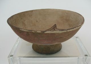 Pre - Columbian Narino Culture Complex Footed Bowl With Animal Motif Pottery