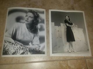 2 Vintage 8 X 10 Photos Of Movie Actress Anne Nagel Ds9341 - 3