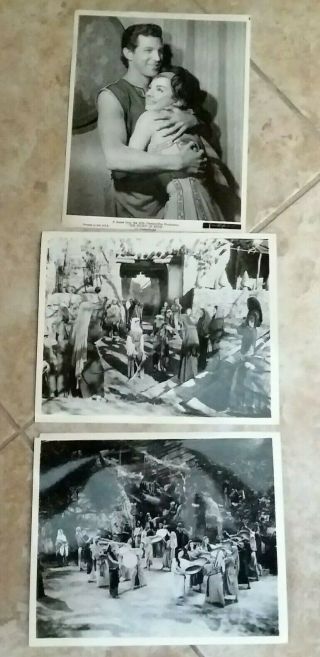 3 Photos From The Movie The Story Of Ruth Peggy Wood Tom Tryon.  Ds2044