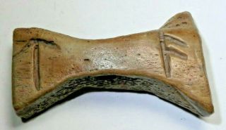Extremely Rare Anglo / Norse Viking Era Rune Bone Amulet War Gods Tyr / Odin