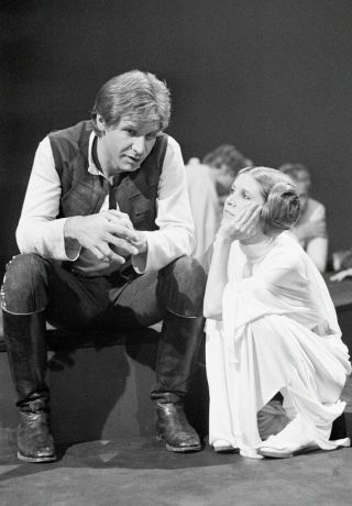 Carrie Fisher & Harrison Ford Star Wars Glossy 8x10 Photo
