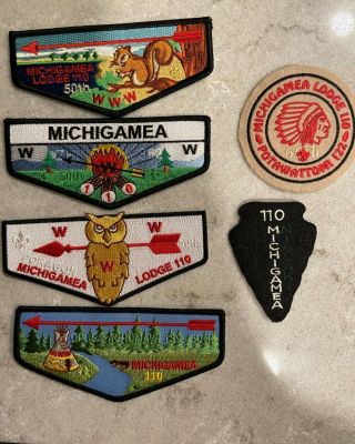 Michigamea Lodge 110 50th Anniversary Limited Edition Flap Set