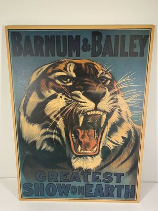 Ringling Bros And Barnum Bailey Circus Poster Siberian Tiger P4 - 1916