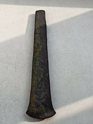 Ancient Bronze Early Celtic Axe Long