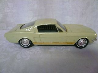 Vtg 1966 Ford Mustang Gt Fastback Philco Radio Dealer Promo Model Car Lt Green