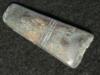 4000y.  O: Rarity Wonderful Adze Ingot " Money " ? 60mms European Bronze Age Copper?
