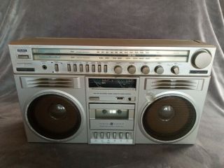 Vintage General Electric Ge 3 - 5259a Blockbuster 1980  S Boombox Ghetto Blaster