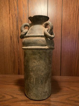 Large Post Pre Columbian Quimbaya Pottery Jar Vessel