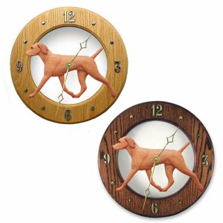 Vizsla Wood Clock