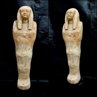 Giant Shabti Egyptian Antiques Ushabti Hieroglyphic Mummy Stone Carved Statue