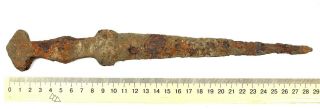 Ancient Rare Viking Scythian Roman Iron Battle Short Sword Dagger 2 - 4th AD 3