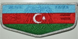 Black Eagle Lodge 482 Rare Azerbaijan Country Flap Transatlantic Council For Fos