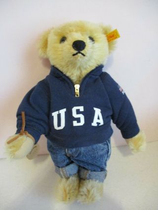 Steiff Bear - Ralph Lauren Polo - Growler - Usa Sweatshirt - Jeans - Growler  - 2233