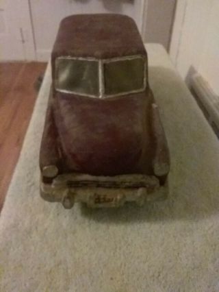 Custom Antique Handmade Folk Art Wooden Car 1940 
