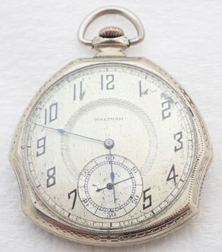 Vintage 12s Art Deco Waltham Grade 210 7j 14k Gold Filled Pocket Watch