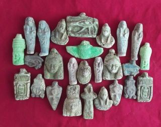 26 Rare Ancient Egyptian Antique Amulets
