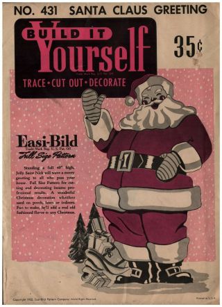 Build It Yourself Vintage 1952 Santa Claus Woodworking Pattern Easi - Bild 431