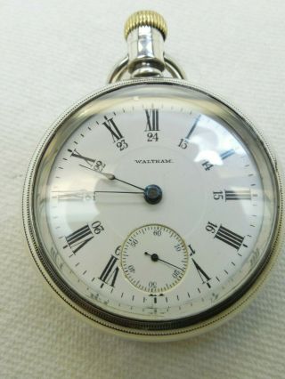 Vintage,  Waltham,  P.  S.  Bartlett,  18,  S,  Open Face,  Pocket Watch,  17j,  (1902) Pro.  Serviced