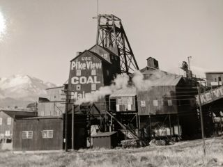 Vintage 5 " X 7 " Photo Of Pike View Coal Mine,  Colorado Springs