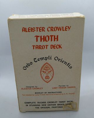 1st Vintage Rare Thoth Tarot Cards Aleister Crowley,  1978 In