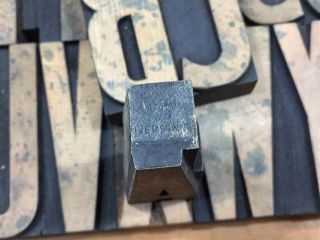 Large Antique VTG Hamilton Wood Letterpress Print Type Block Alphabet Letter Set 3