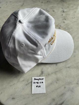 Official Maga Hat 2016 Cali Fame Dead Stock With Tags White And Gold 3