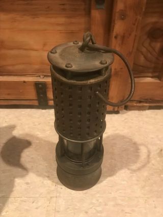 Antique Coal Miner Lantern Vintage Light Safety Lamp