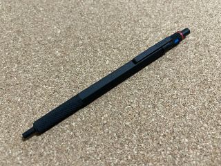 Rare Vintage Black Rotring 600 Ballpoint Pen