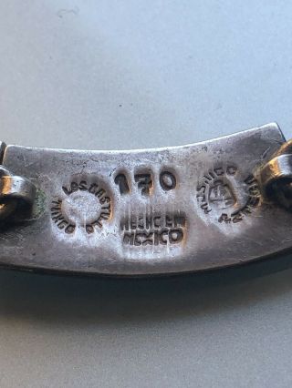Vintage Sterling Silver LOS CASTILLO Taxco Mexico Hinged Box Bracelet 100 Grams 2