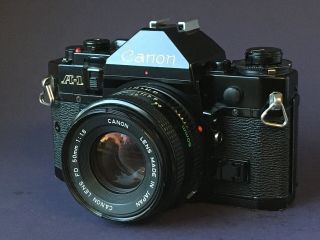 Vintage 1979 Canon A - 1 Camera With Fd 50mm F/1.  8 Lens - Perfect Starter Camera