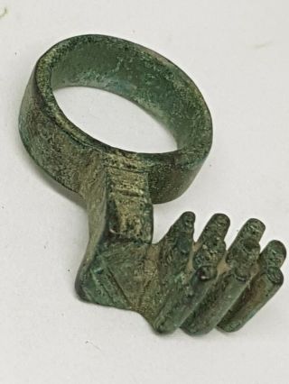 Museum Quality Rare Ancient Roman Bronze Key 100 - 400 Ad 17,  1 Gr 25 Mm