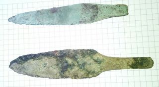 Rare Ancient Bronze Battle Ritual Dagger Dirk Neolithic Bronze Age 1000 ВС 2