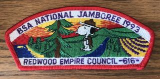 Bsa 1993 National Jamboree Redwood Empire Council Jsp Snoopy.