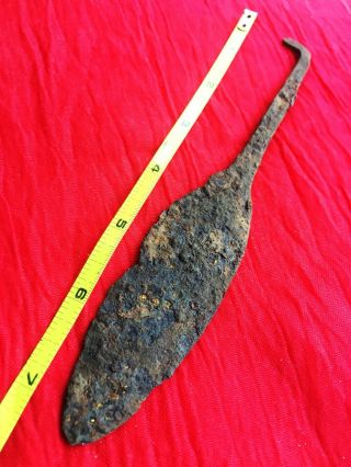 1100 Ad Antique Viking Spear Lance Halberd Spearhead N Sword Rapier