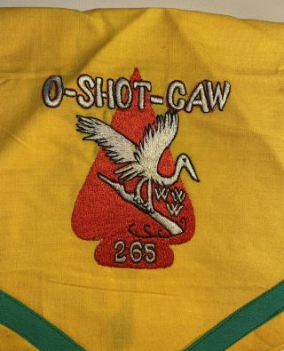 Boy Scout Oa 265 O Shot Caw Lodge Vintage Neckerchief