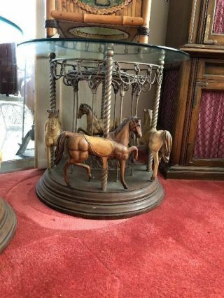 Vintage Carousel Horse Coffee Table Pick Up Only Jersey 2