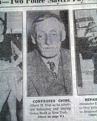 Albert Fish Serial Killer Child Rapist Cannibal Captured Arrest 1934 Newspaper