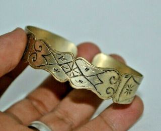 Rare Late Medieval Ancient Viking Bronze Bracelet Tracery Ornament